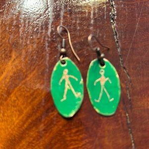 Stick Man Earrings